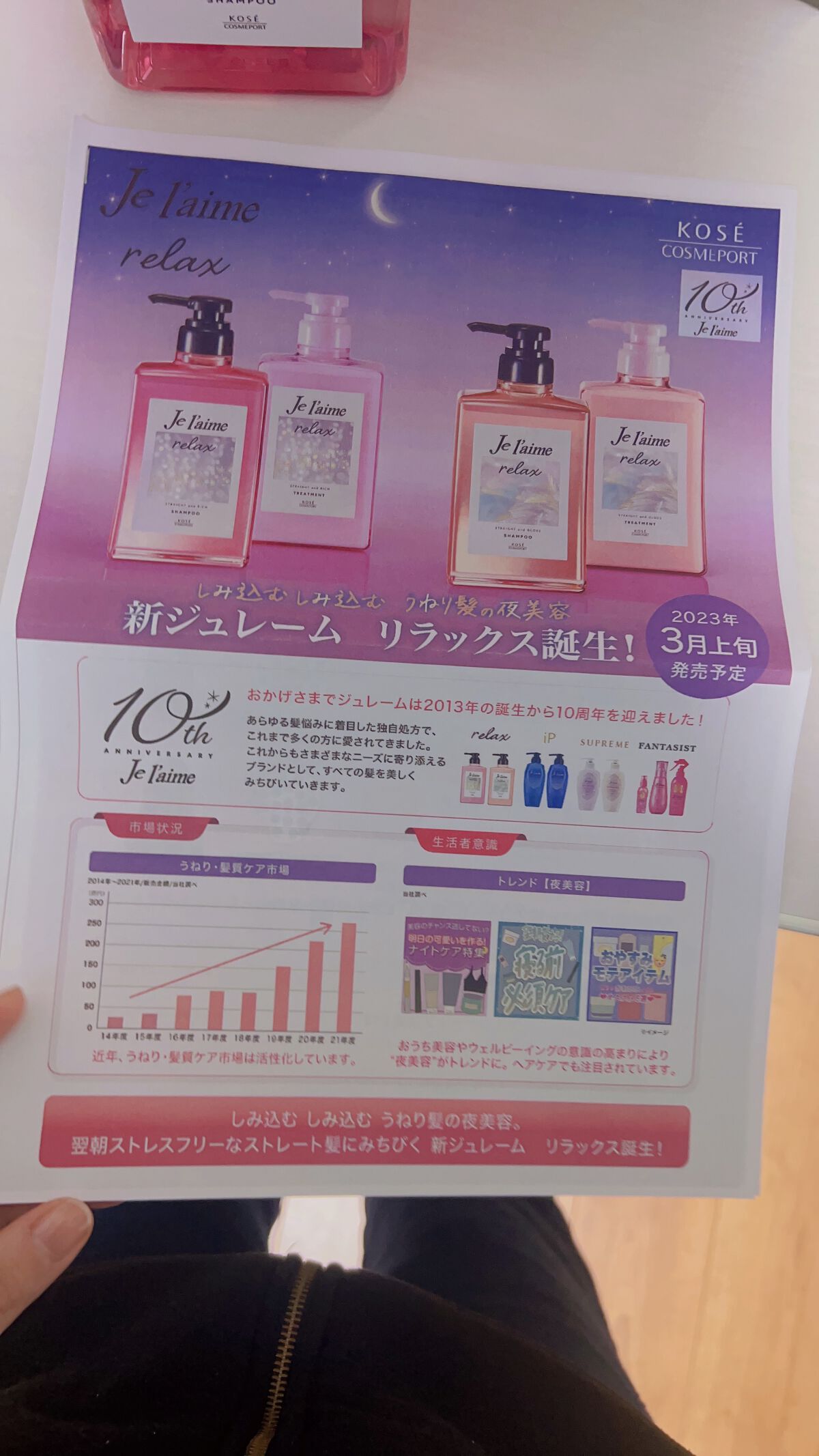 リラックス ミッドナイトリペア シャンプー／ヘアトリートメント (ストレート＆リッチ)/Je l'aime/市販シャンプーを使ったクチコミ（3枚目）