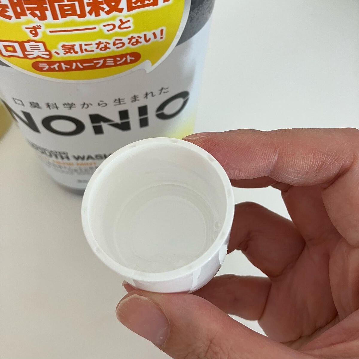 NONIOマウスウォッシュ ノンアルコールライトハーブミント 1000ml/NONIO/マウスウォッシュ・スプレーを使ったクチコミ（2枚目）