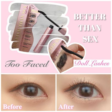 ベター ザン セックス マスカラ ドール ラッシュ/Too Faced/マスカラを使ったクチコミ（3枚目）