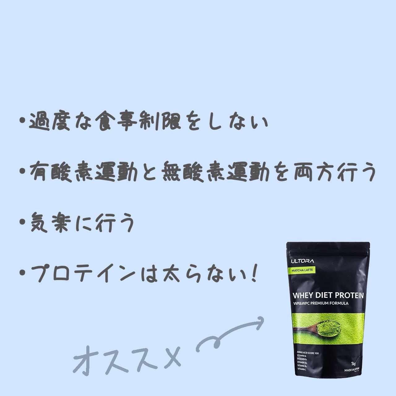 ULTRA WHEY DIET PROTEIN/ULTRA/ホエイプロテインを使ったクチコミ（2枚目）