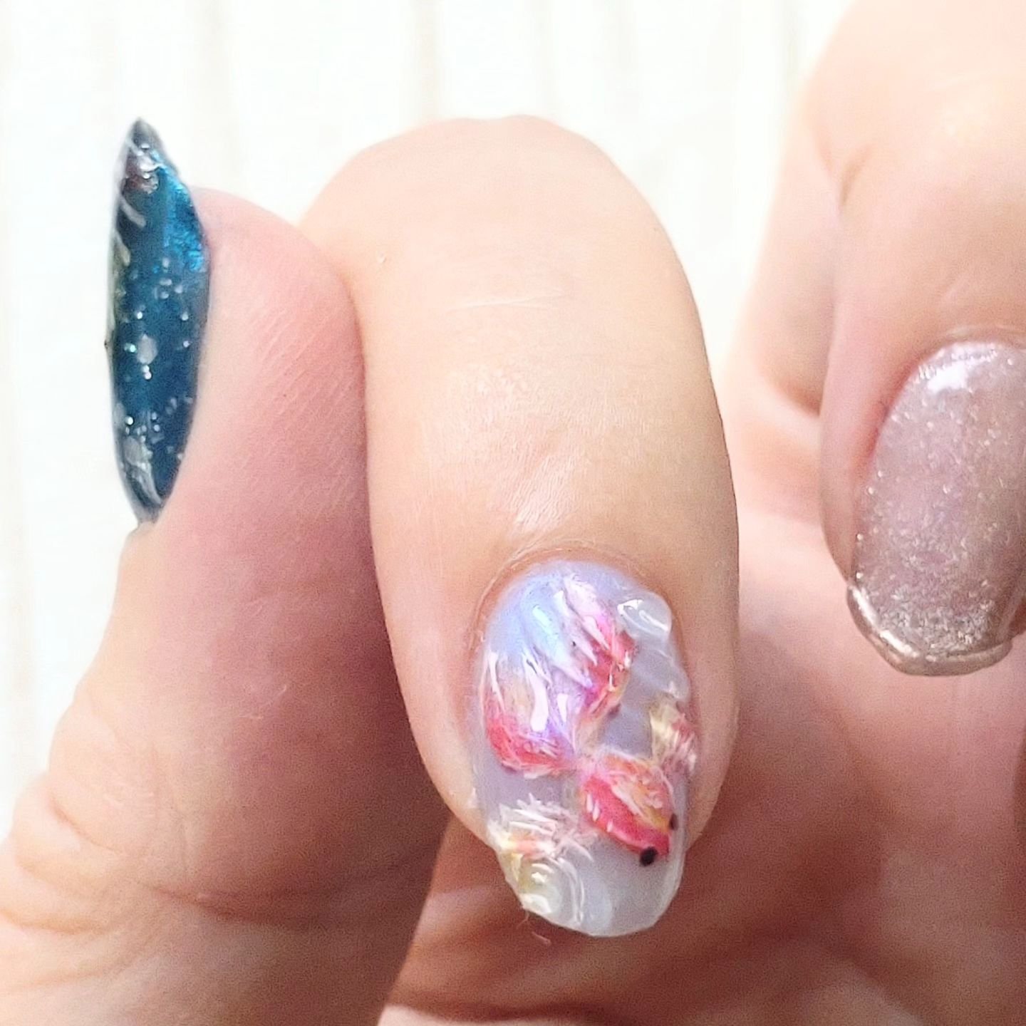 アイシングジェルネイル/セリア/ジェルネイルを使ったクチコミ（3枚目）
