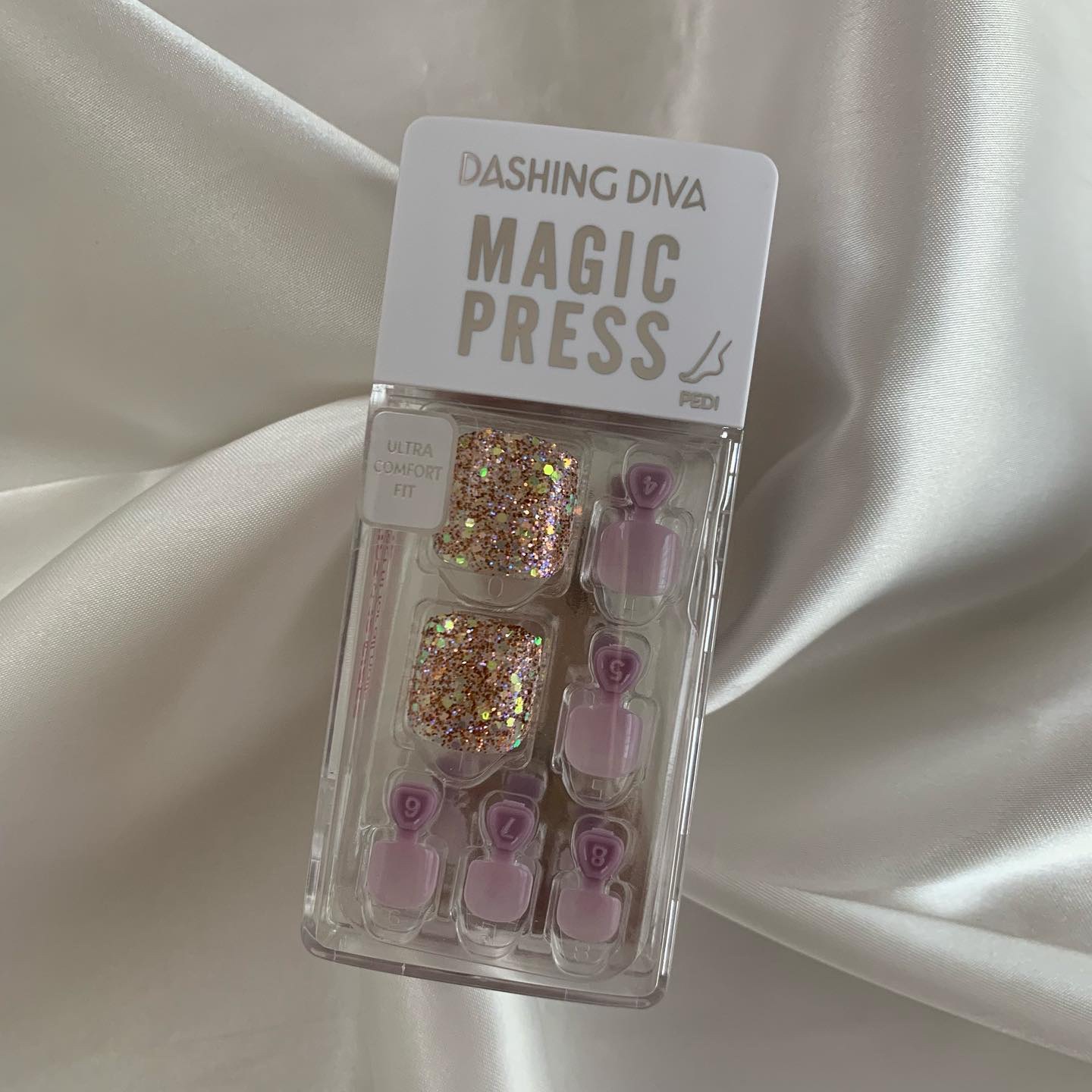 MAGIC PRESS FOOT Sparkling Sand/DASHINGDIVA MAGICPRESS/ネイルシールを使ったクチコミ（1枚目）