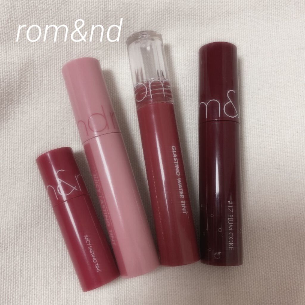 ジューシーラスティングティント/rom&nd/リップティントを使ったクチコミ（1枚目）