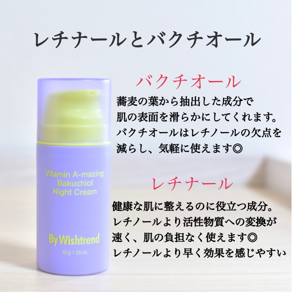 ビタミンA-mazingバクチオールナイトクリーム/By Wishtrend/フェイスクリームを使ったクチコミ（3枚目）