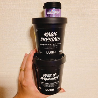 ラッシュ ユニコーン リップスクラブのクチコミ「LUSH(ラッシュ)/リップスクラブ/UNICORN/20g/￥1,200(税込)

〈容器〉.....」（1枚目）