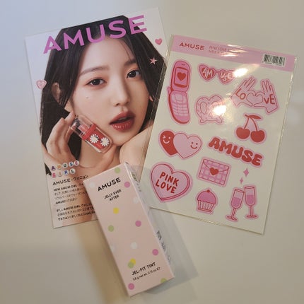 ジェルフィットティント/AMUSE/リップティントを使ったクチコミ(2枚目)