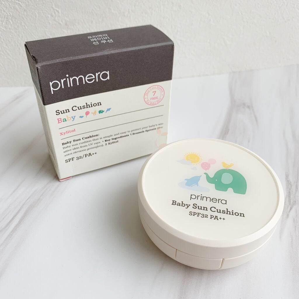 ベイビーサンクッション/primera/日焼け止め・UVケアを使ったクチコミ(1枚目)