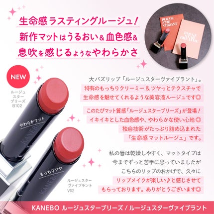 ルージュスターヴァイブラント/KANEBO/口紅を使ったクチコミ(3枚目)