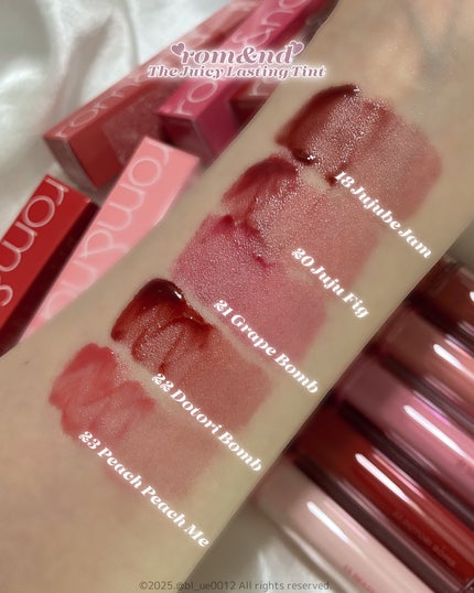 ザ ジューシーラスティングティント/rom&nd/リップティントを使ったクチコミ(5枚目)