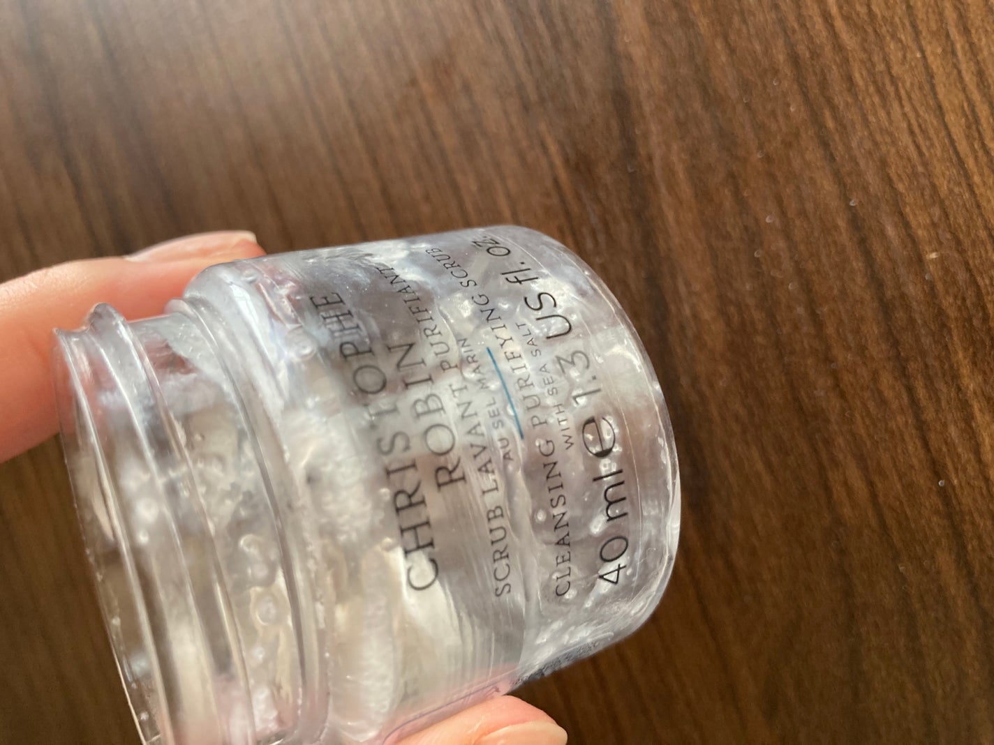 Cleansing Purifying Scrub with Sea Salt/Christophe Robin/ヘッドスクラブを使ったクチコミ(3枚目)