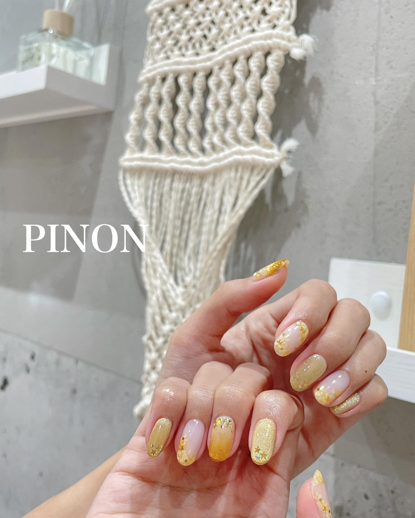 #定額ネイル,#マグネットネイル,#秋ネイル,#金木犀ネイルのネイルデザイン