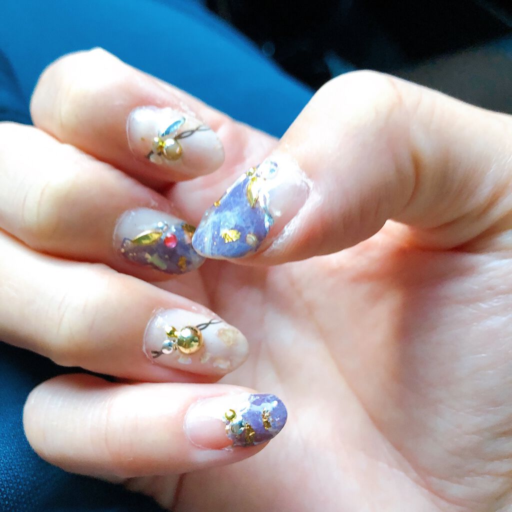 ネイルシール/Qoo10/ネイルシールを使ったクチコミ(2枚目)