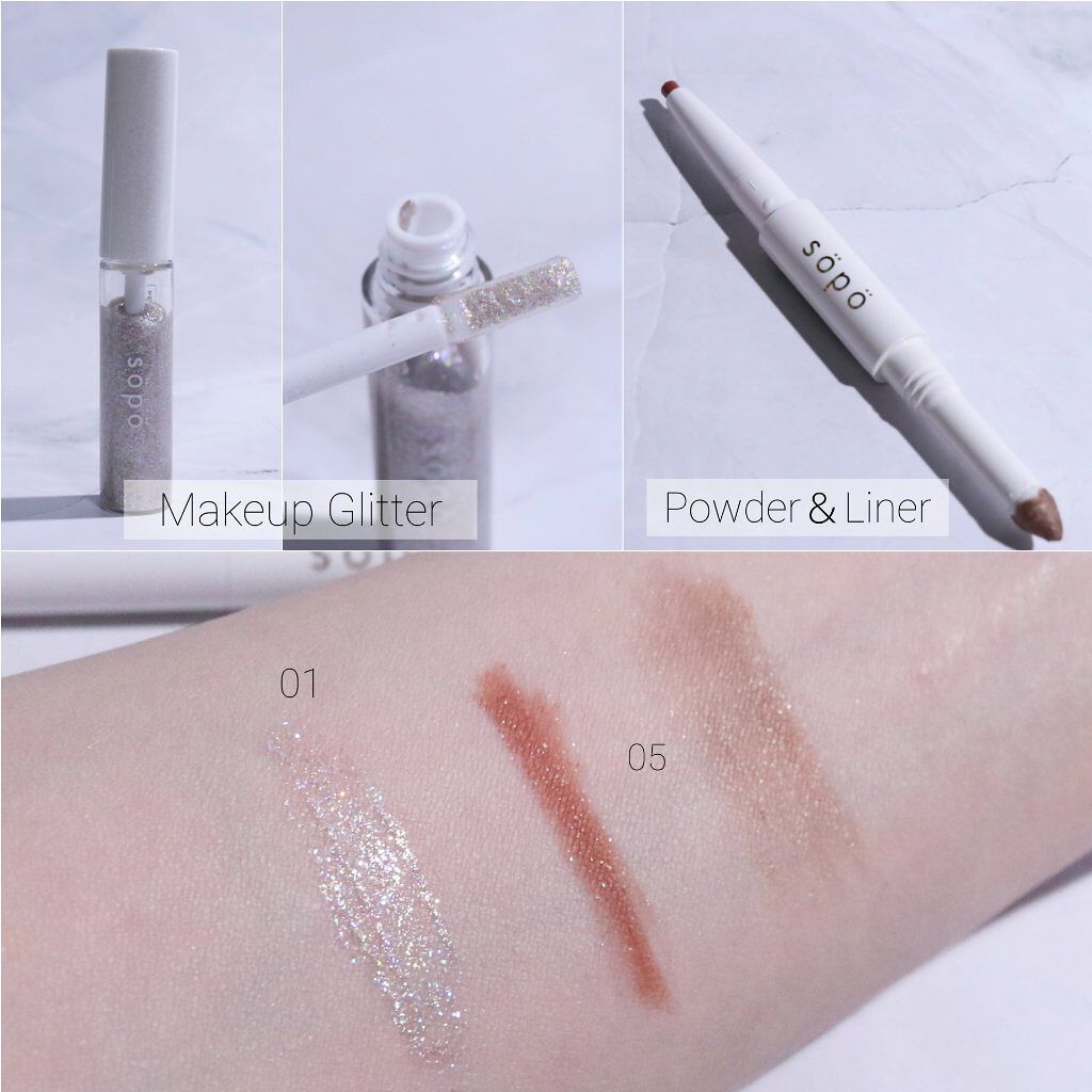 メイクアップグリッター/sopo/グリッターを使ったクチコミ（3枚目）