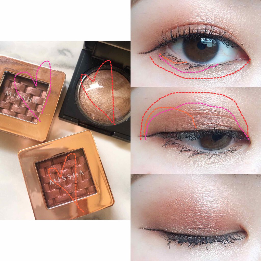 モダンアイシャドウ イタルプリズム/MISSHA/単色アイシャドウを使ったクチコミ（3枚目）