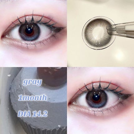 デームードグレーマンスリー (DAYMOOD GRAY monthly)/OLOLA/1ヶ月(1MONTH)カラコンを使ったクチコミ(1枚目)