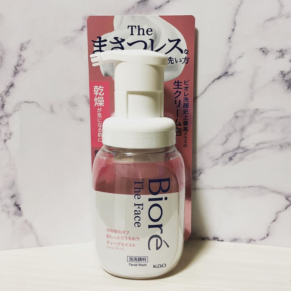 ビオレ ザフェイス 泡洗顔料 ディープモイスト/ビオレ/泡洗顔を使ったクチコミ（1枚目）