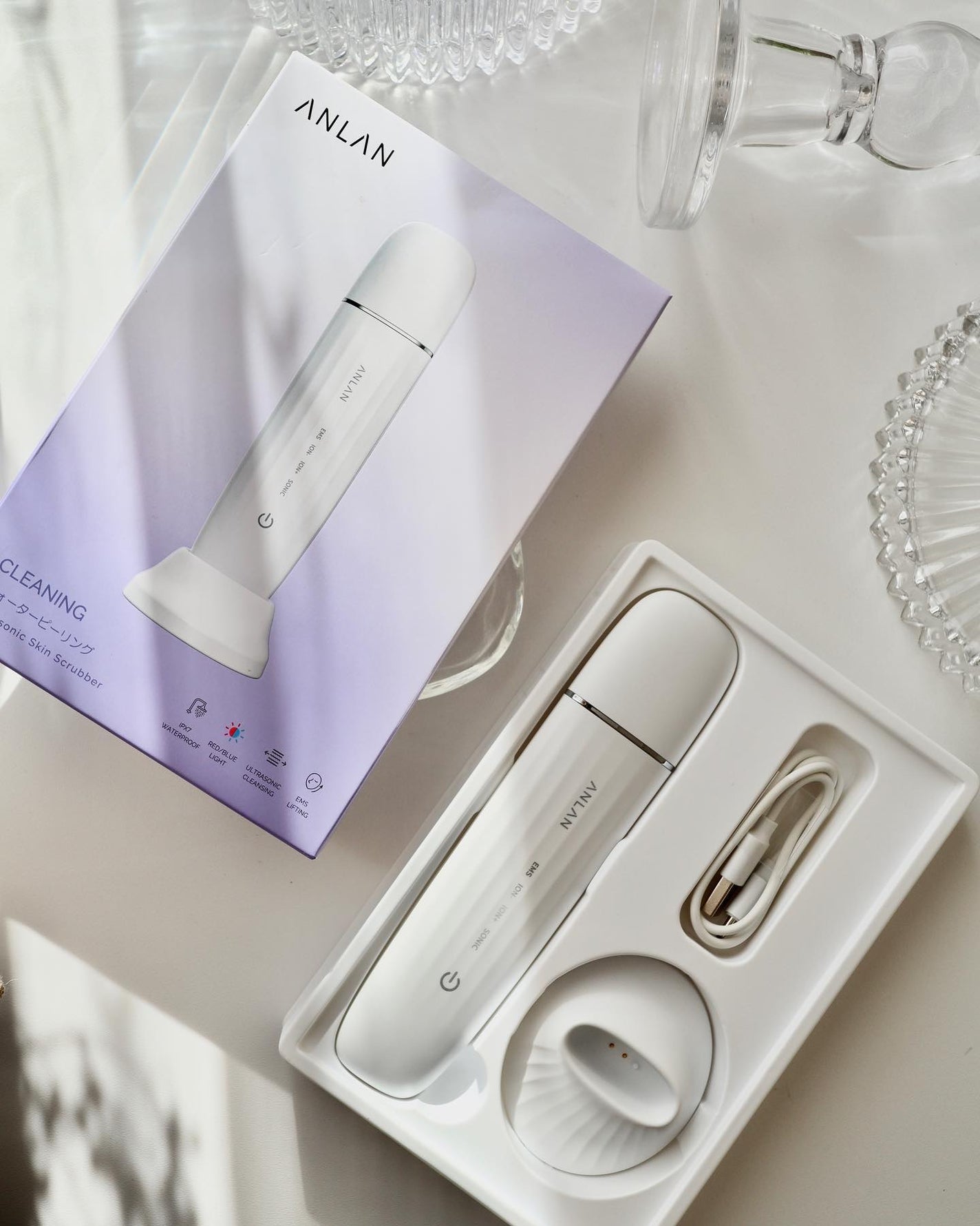 ウォーターピーリング超音波美顔器/ANLAN/美顔器・マッサージを使ったクチコミ(5枚目)