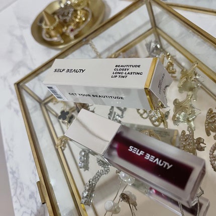 GLOSSY LIP TINT/SELF BEAUTY/口紅を使ったクチコミ(1枚目)