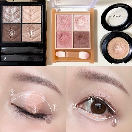 クチュール ミニ クラッチ/YVES SAINT LAURENT BEAUTE/アイシャドウパレットを使ったクチコミ(4枚目)