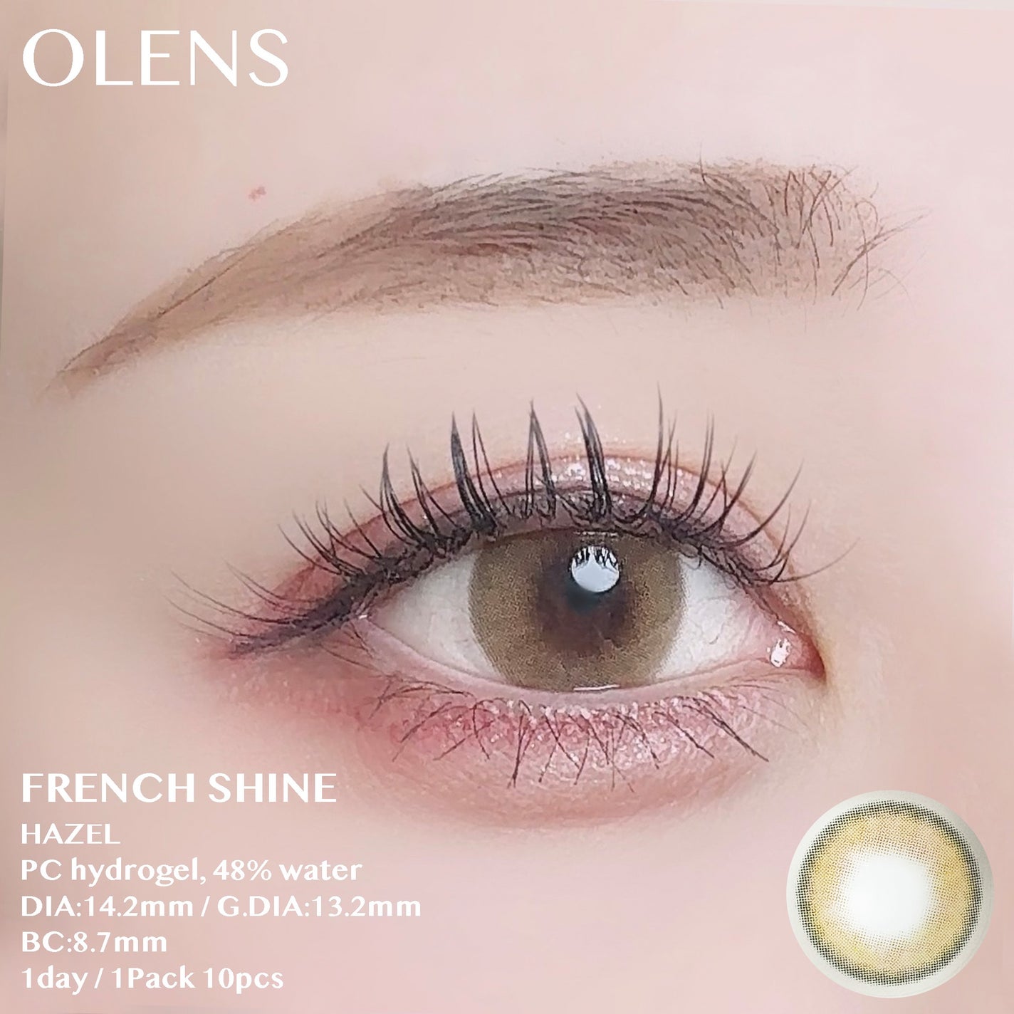 FrenchShine1day/OLENS/ワンデー(1DAY)カラコンを使ったクチコミ(2枚目)