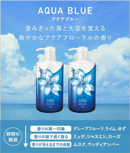 ISMサロンクオリティーヘアケア アクアブルー シャンプー/トリートメント/サロンシャンプー/シャンプー・コンディショナーを使ったクチコミ(1枚目)