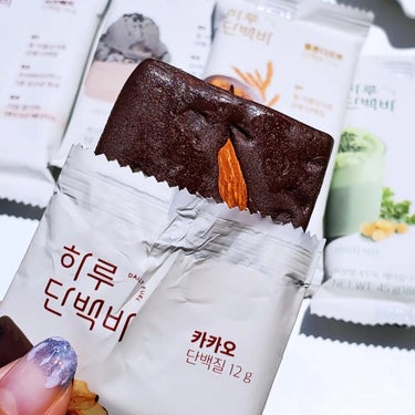 sarang👸🏻💜韓国コスメ on LIPS 「【Proteinmill】하루단백바#オリヤン購入品Prote..」（3枚目）