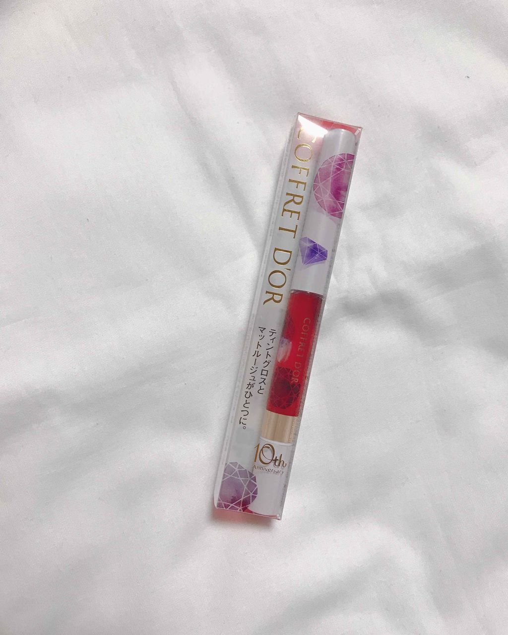 Wルージュ ティント&マット/コフレドール/リップティントを使ったクチコミ(2枚目)