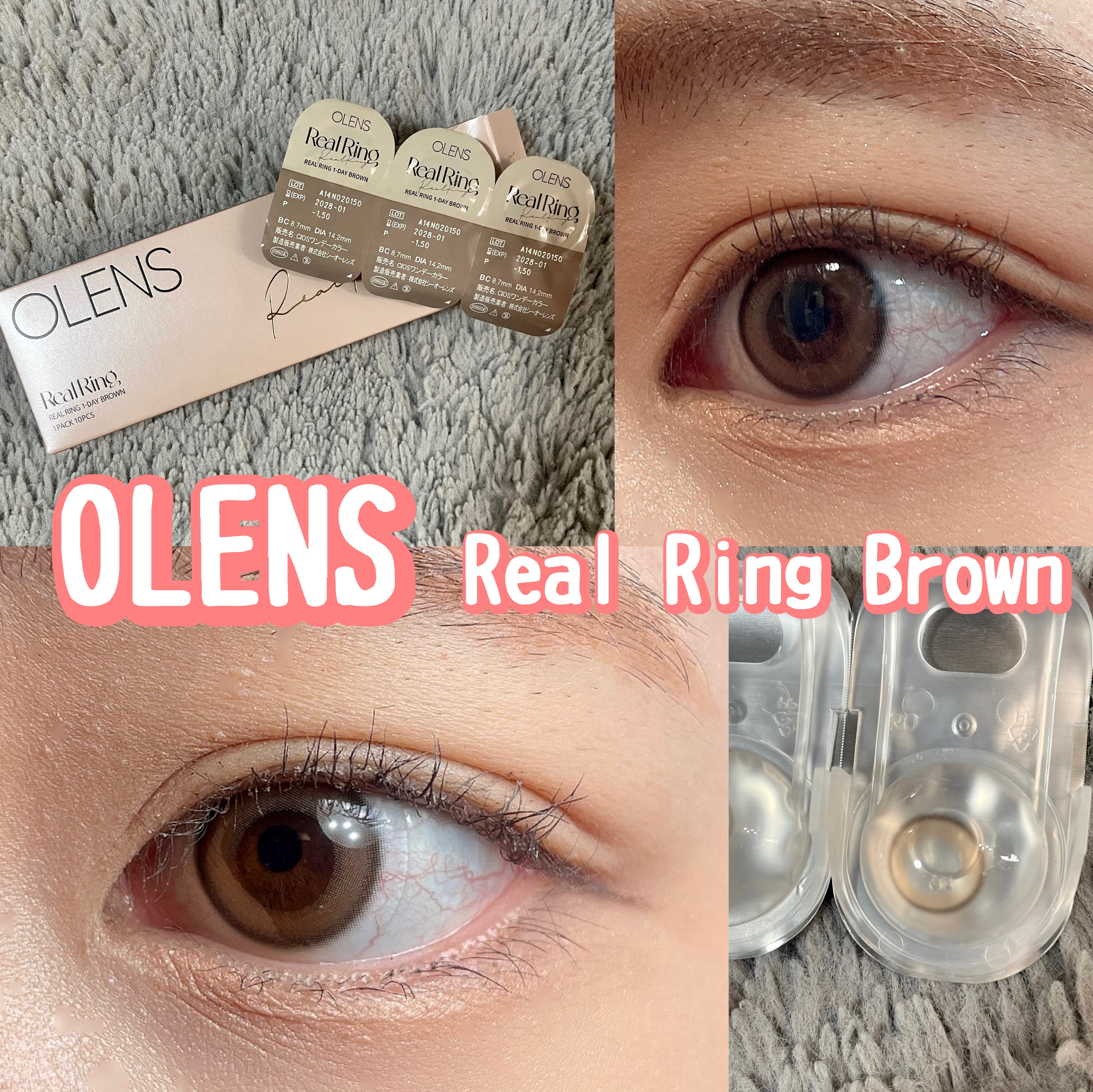 Real Ring 1day/OLENS/ワンデー（１DAY）カラコンを使ったクチコミ（1枚目）