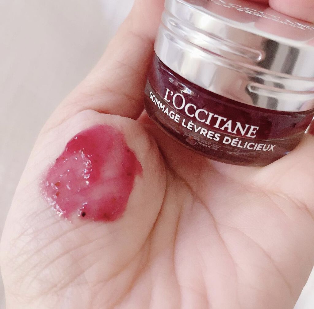 デリシャス＆フルーティー リップスクラブ /L'OCCITANE/リップスクラブを使ったクチコミ（2枚目）