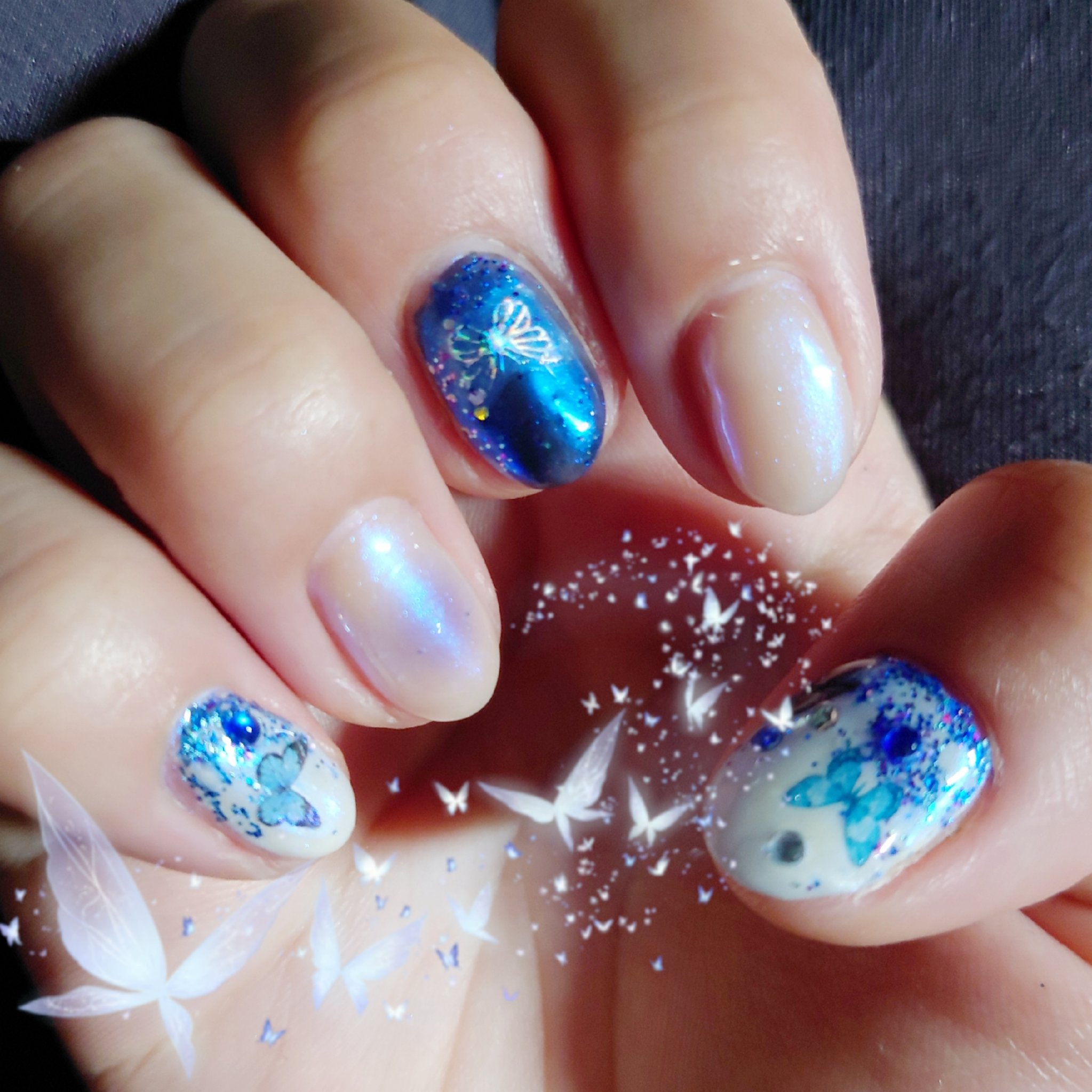 ジェルネイル（ライト対応）/セリア/ジェルネイルを使ったクチコミ（2枚目）