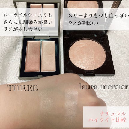 THREE シマリング グロー デュオ/THREE/クリームハイライトを使ったクチコミ(3枚目)