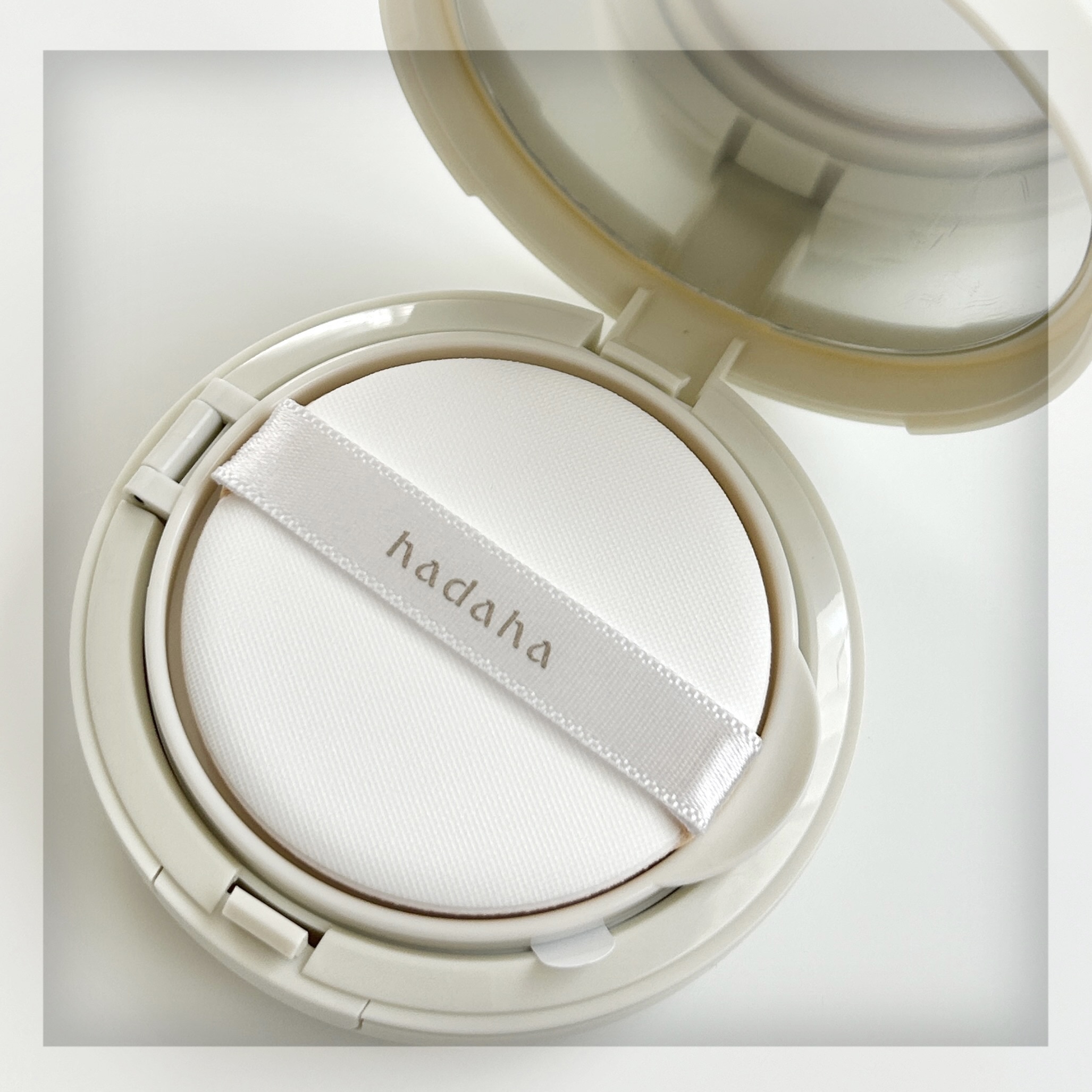 モイスチャーフィットクッション 01 ライト/hadaha/クッションファンデーションを使ったクチコミ（3枚目）