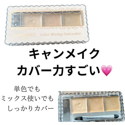 カラーミキシングコンシーラー/キャンメイク/パレットコンシーラーを使ったクチコミ(1枚目)