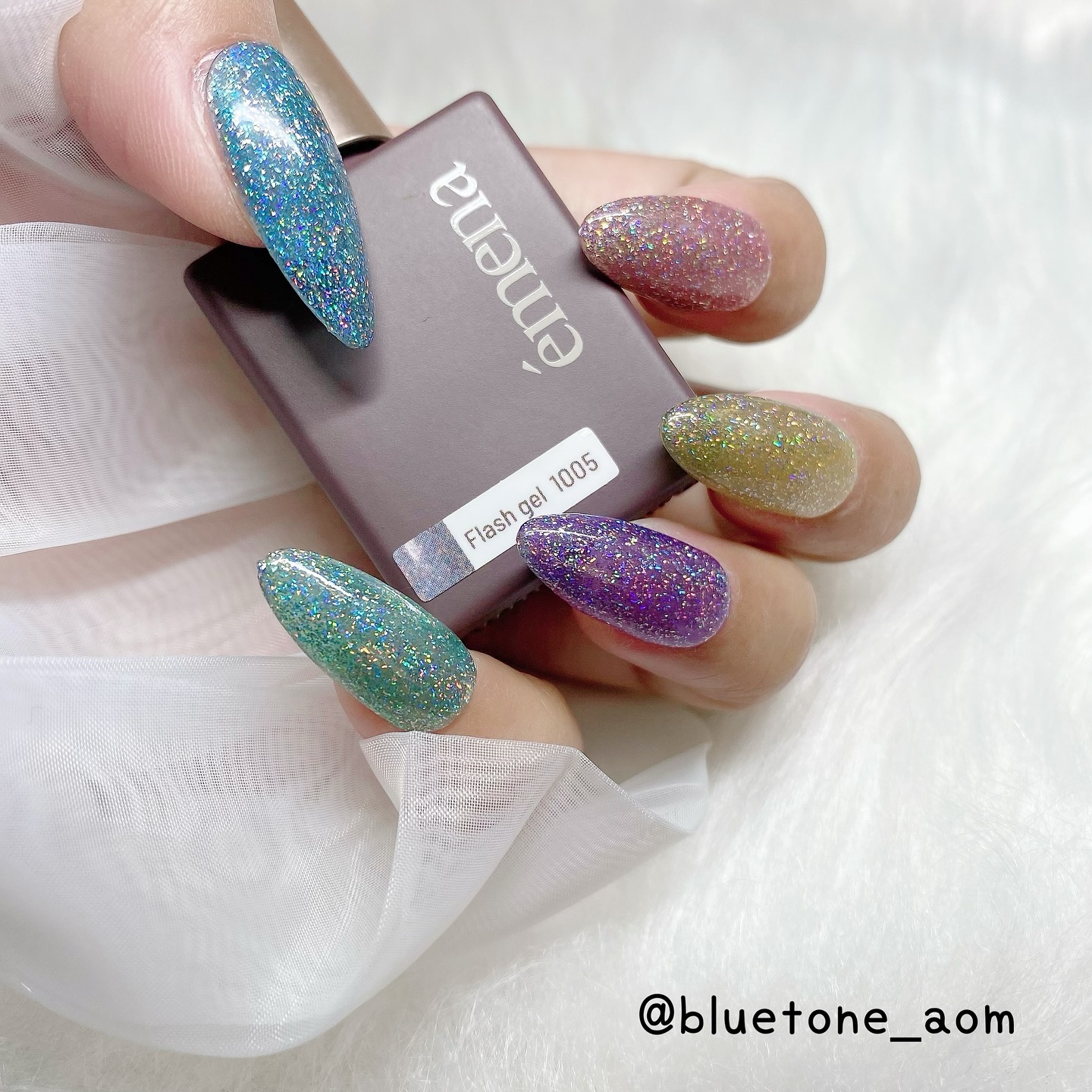 Flash gel/emena/ジェルネイルを使ったクチコミ（1枚目）