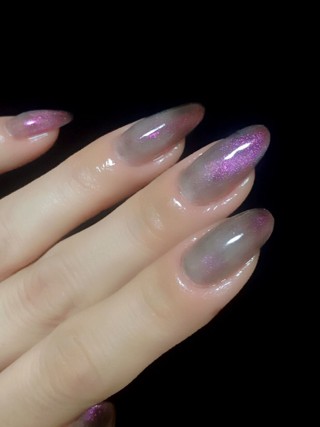 ジェルネイルキャッツアイカラージェル/ネイル工房/ジェルネイルを使ったクチコミ（3枚目）