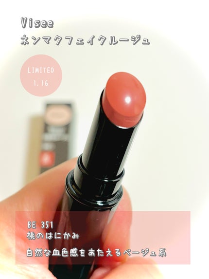 ネンマクフェイク ルージュ/Visée/口紅を使ったクチコミ(2枚目)