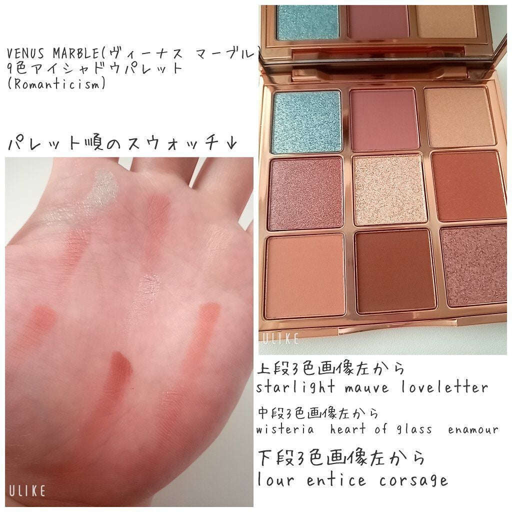 長相思シリーズ 9色アイシャドウパレット/CATKIN/アイシャドウパレットを使ったクチコミ(3枚目)