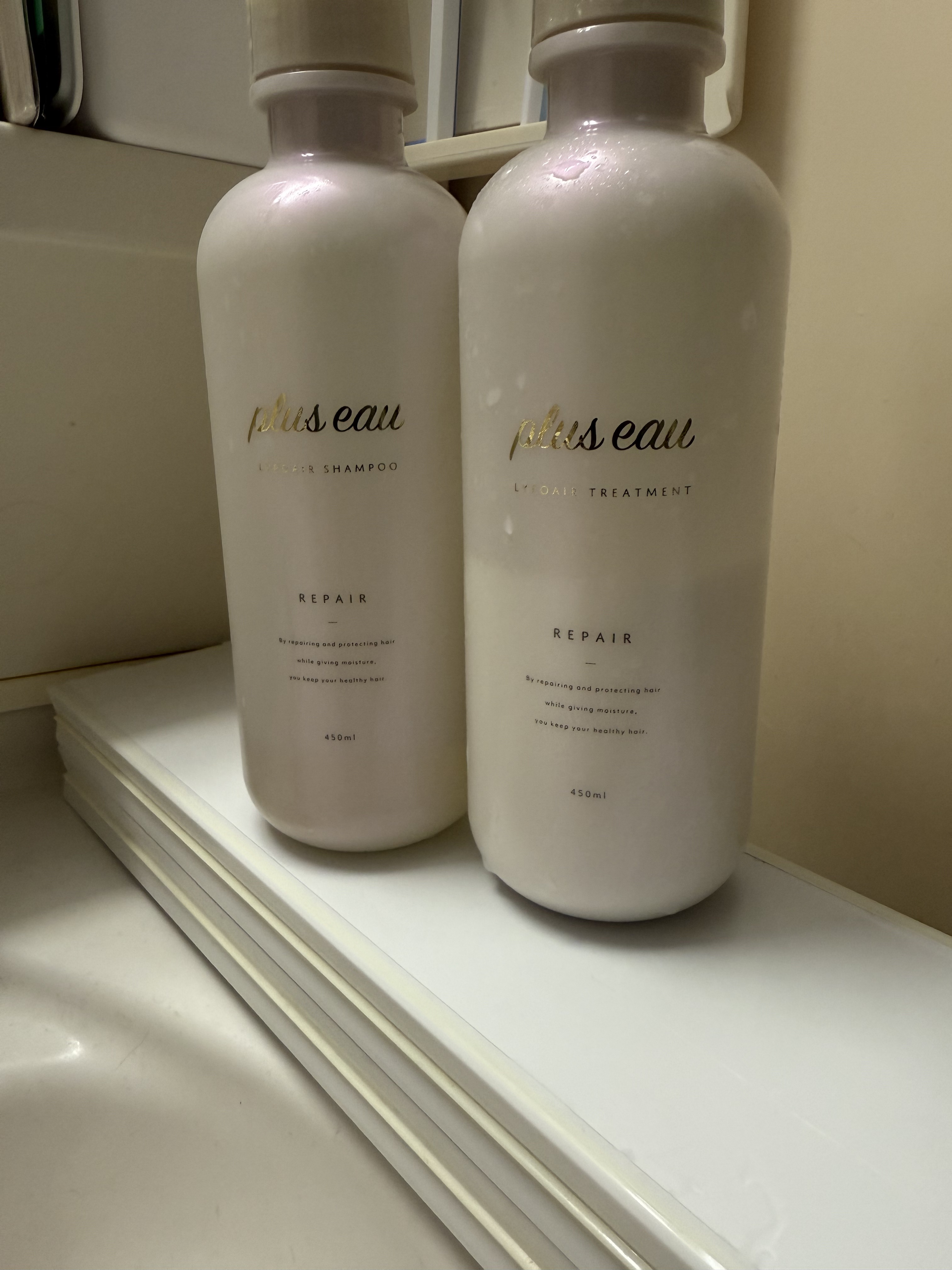 リポアシャンプー/リポアトリートメント トリートメント本体/plus eau/市販シャンプーを使ったクチコミ（1枚目）