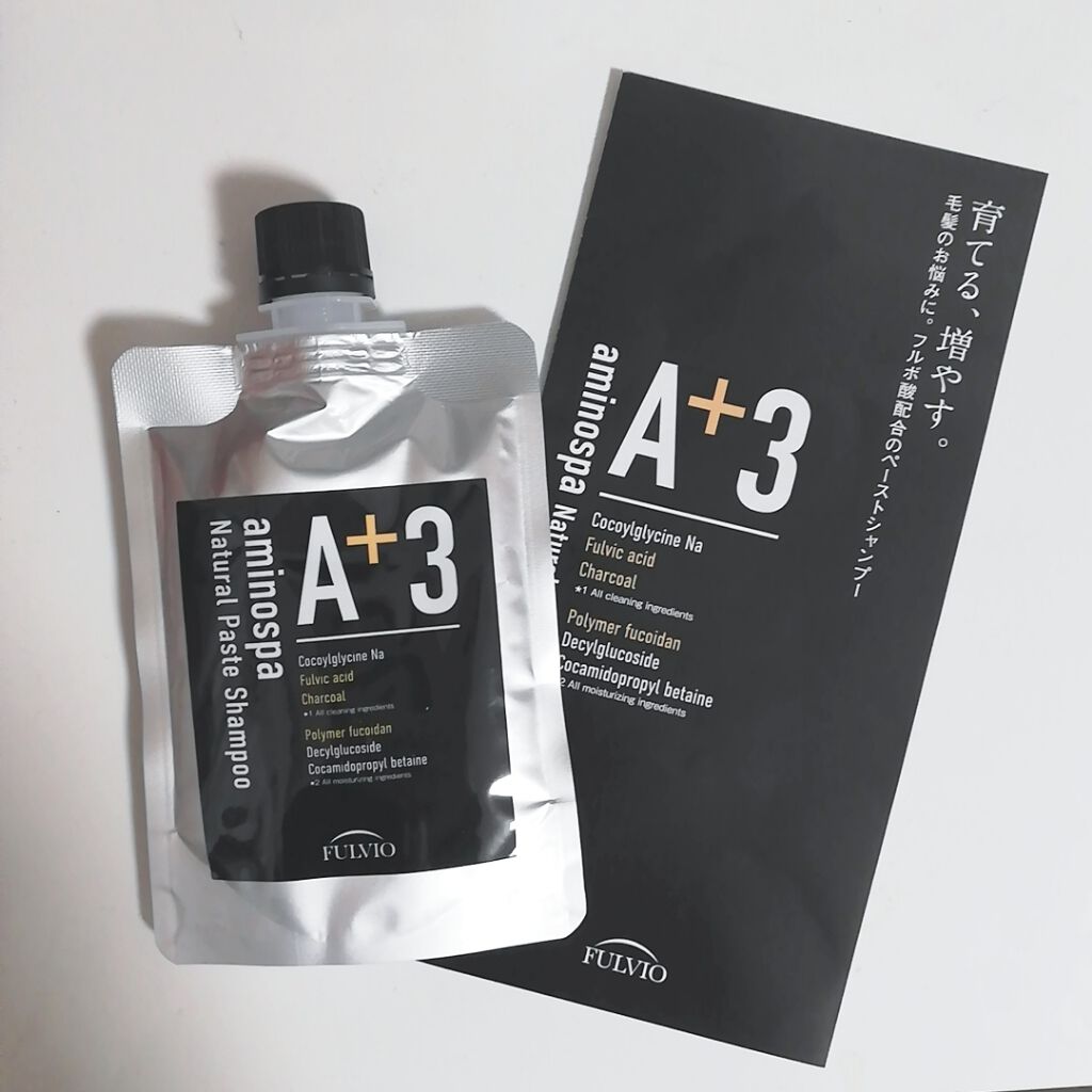 aminospaA+3 paste shampoo/サロンシャンプー/市販シャンプーを使ったクチコミ（1枚目）