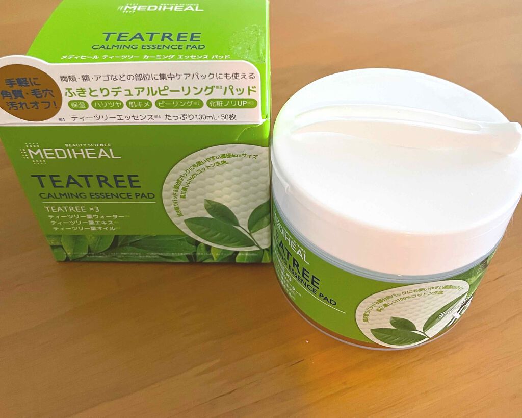 ティーツリーカーミングエッセンスパッド/MEDIHEAL/トナーパッドを使ったクチコミ(1枚目)
