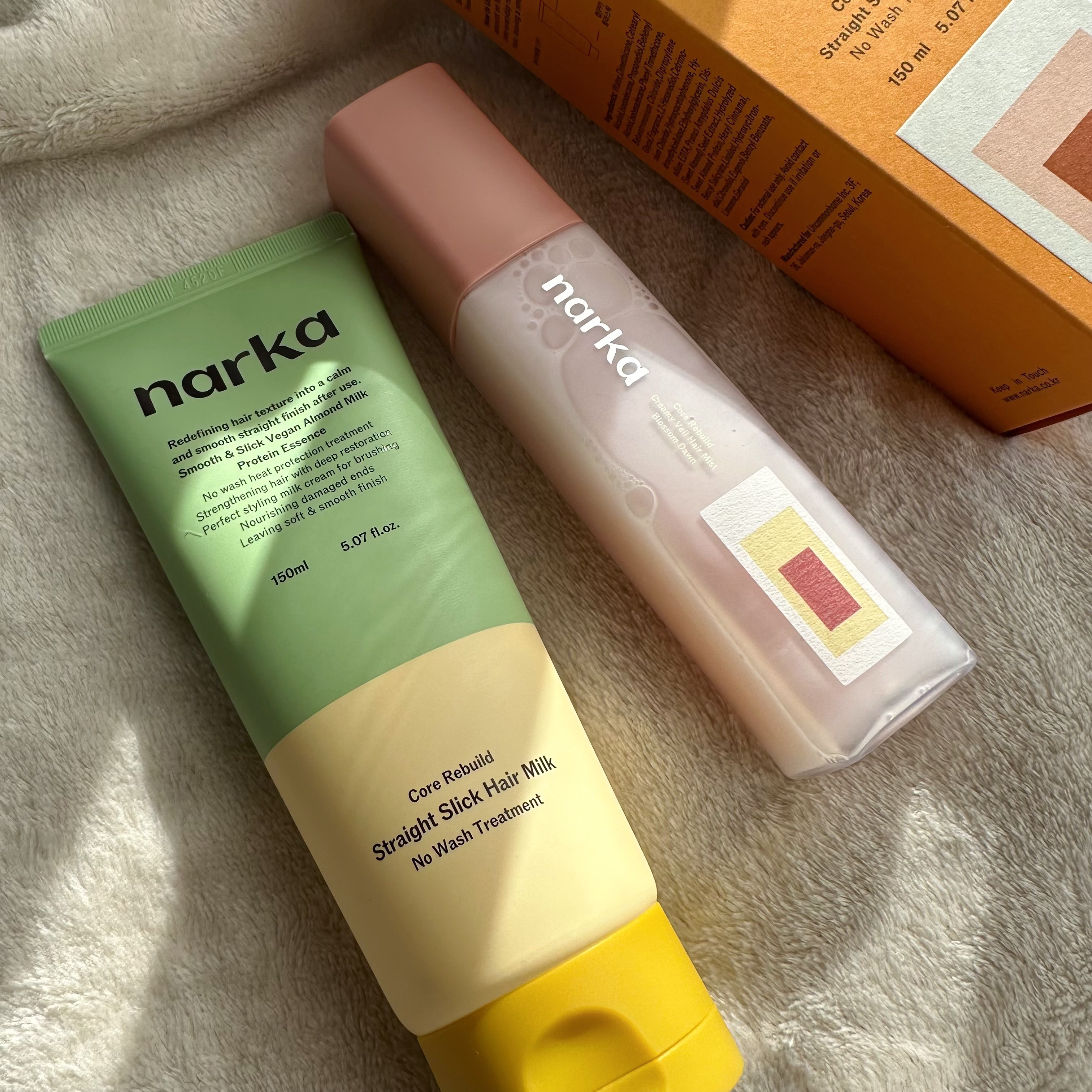 ストレートスリックヘアミルク/narka/ヘアミルクを使ったクチコミ（2枚目）