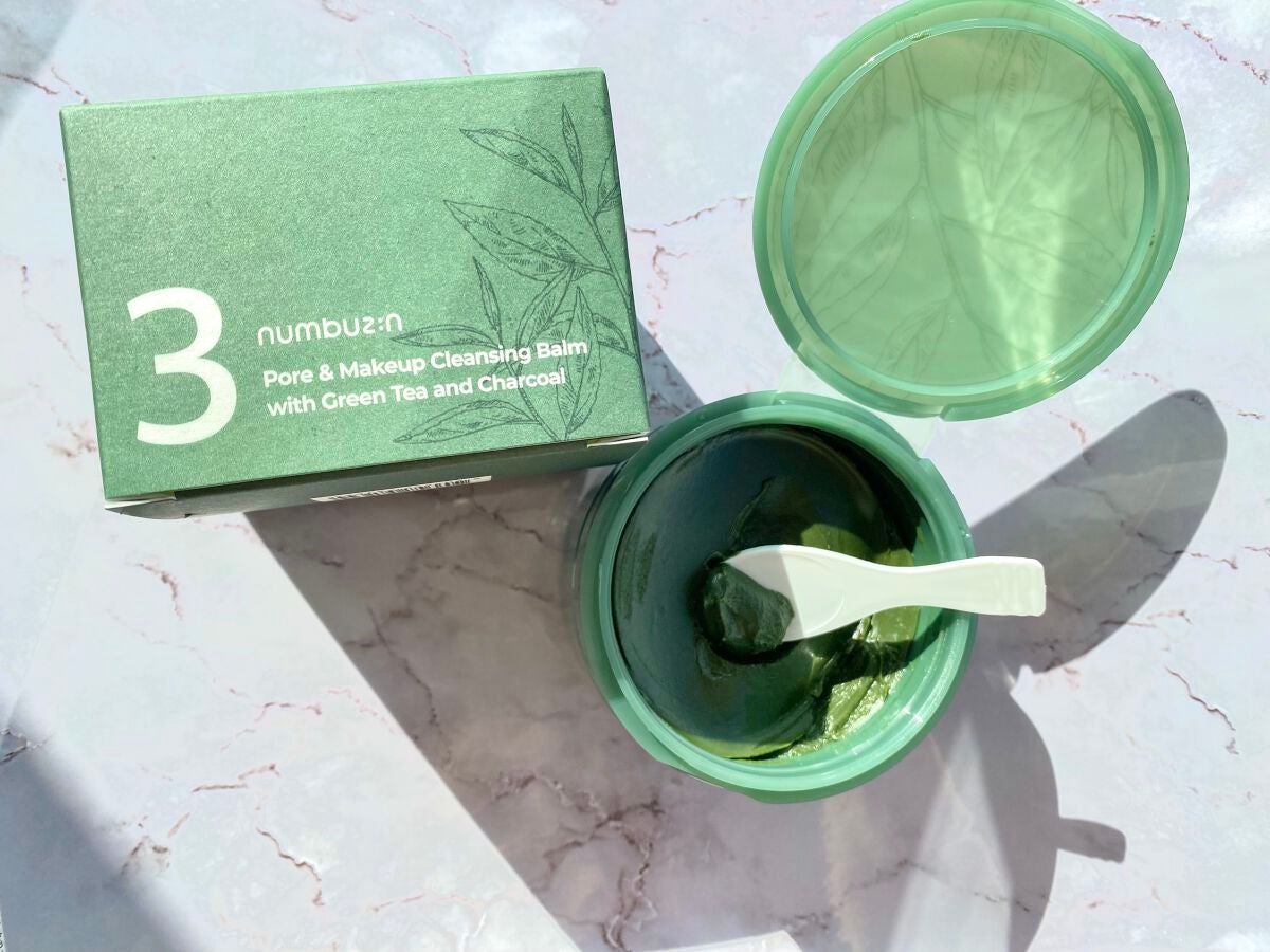 3番 緑茶炭毛穴パッククレンジングバーム/numbuzin/クレンジングバームを使ったクチコミ(2枚目)