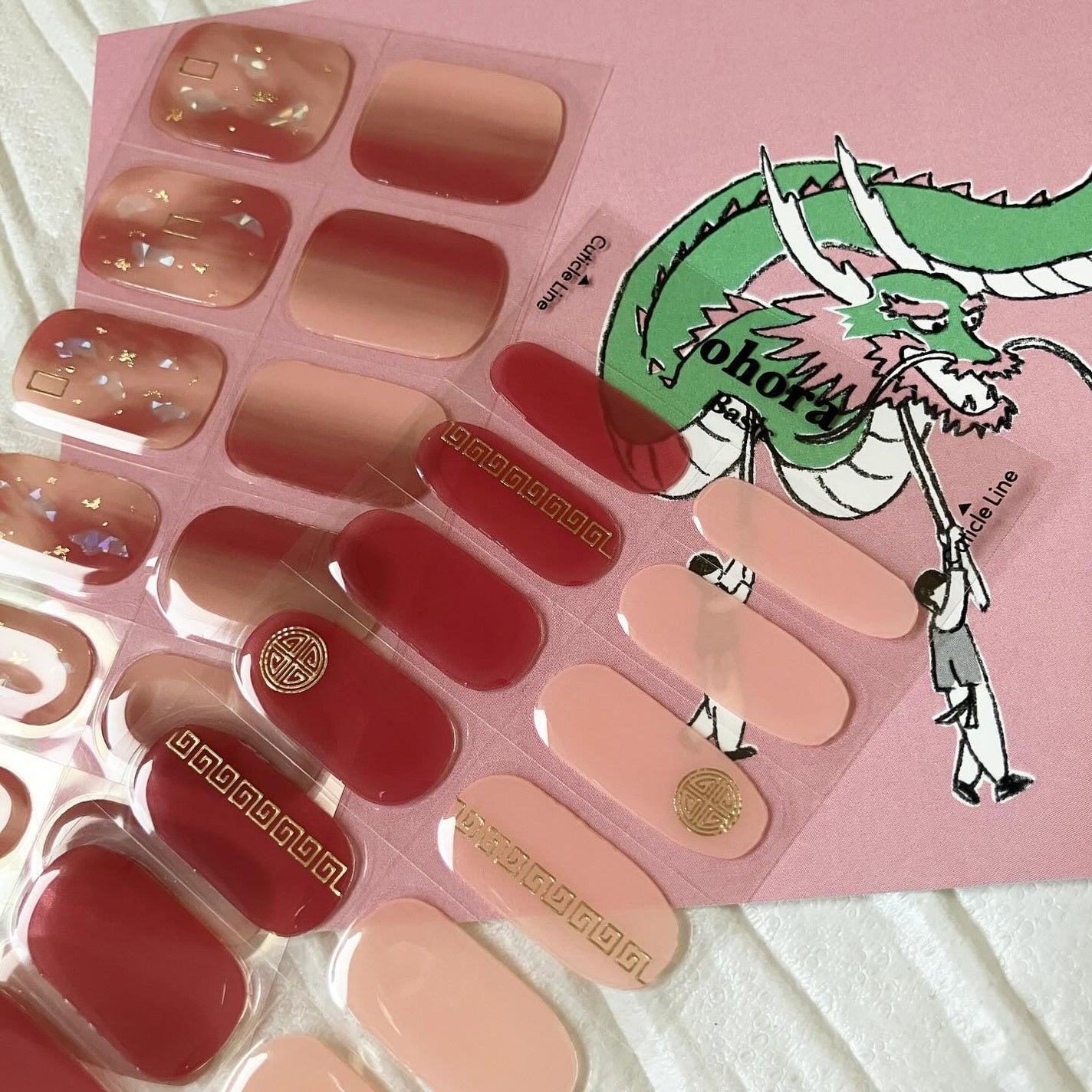 セミキュアジェルネイル(ハンド)/ohora/ネイルシールを使ったクチコミ(2枚目)