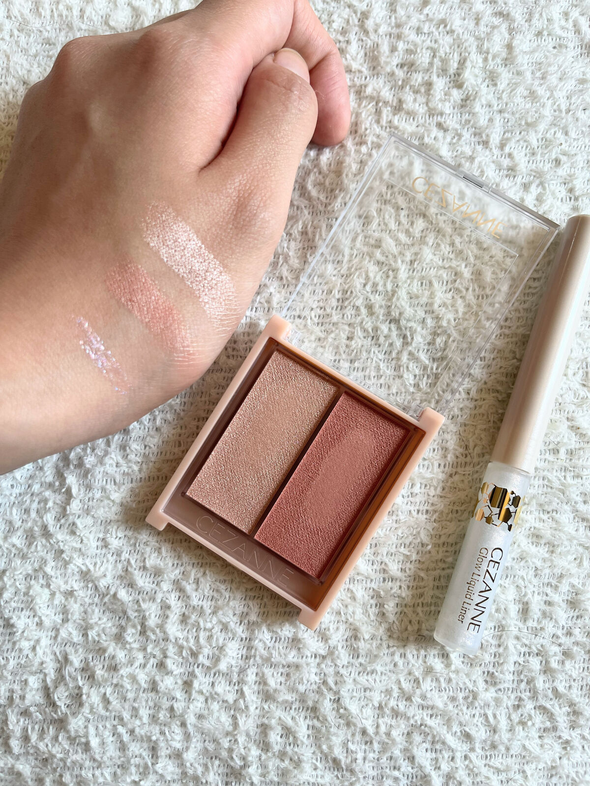 フェイスグロウカラー/CEZANNE/クリームハイライトを使ったクチコミ（2枚目）