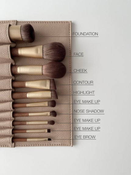 SIXPLUS X MARILYN 10本メイクアップブラシセット/SIXPLUS/メイクブラシを使ったクチコミ(2枚目)