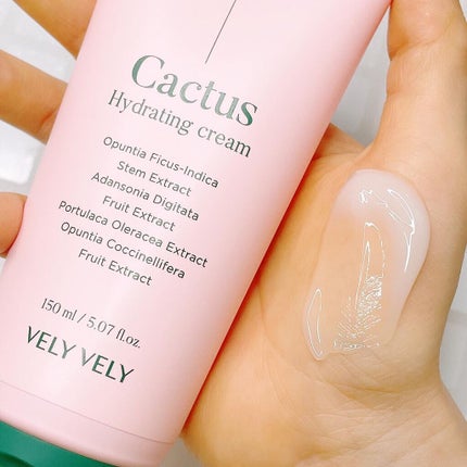 サボテンハイドレーティングクリーム/VELY VELY/フェイスクリームを使ったクチコミ(3枚目)