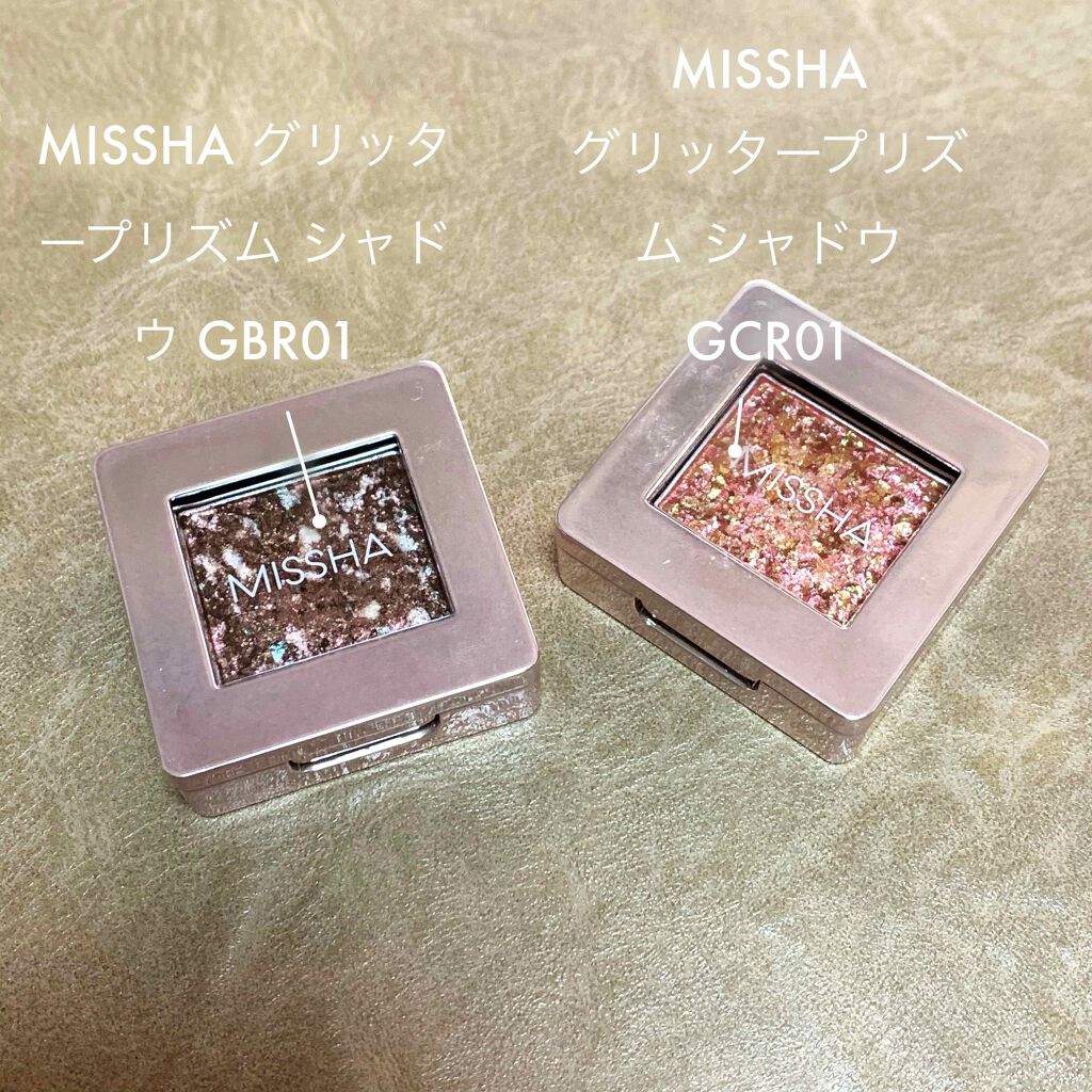 グリッタープリズム シャドウ/MISSHA/グリッターを使ったクチコミ(1枚目)