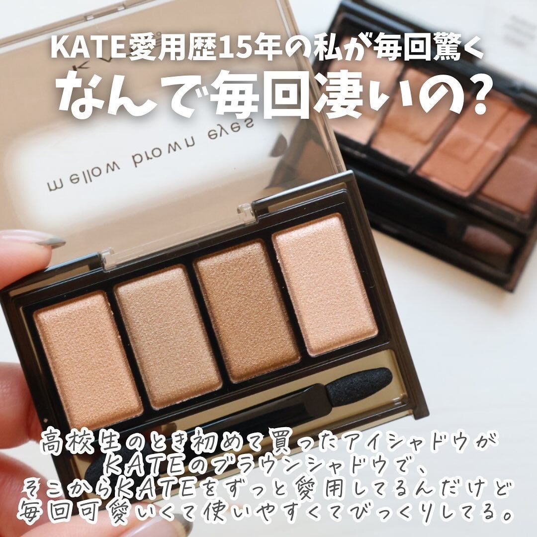 ケイト メロウブラウンアイズ/KATE/アイシャドウパレットを使ったクチコミ(3枚目)