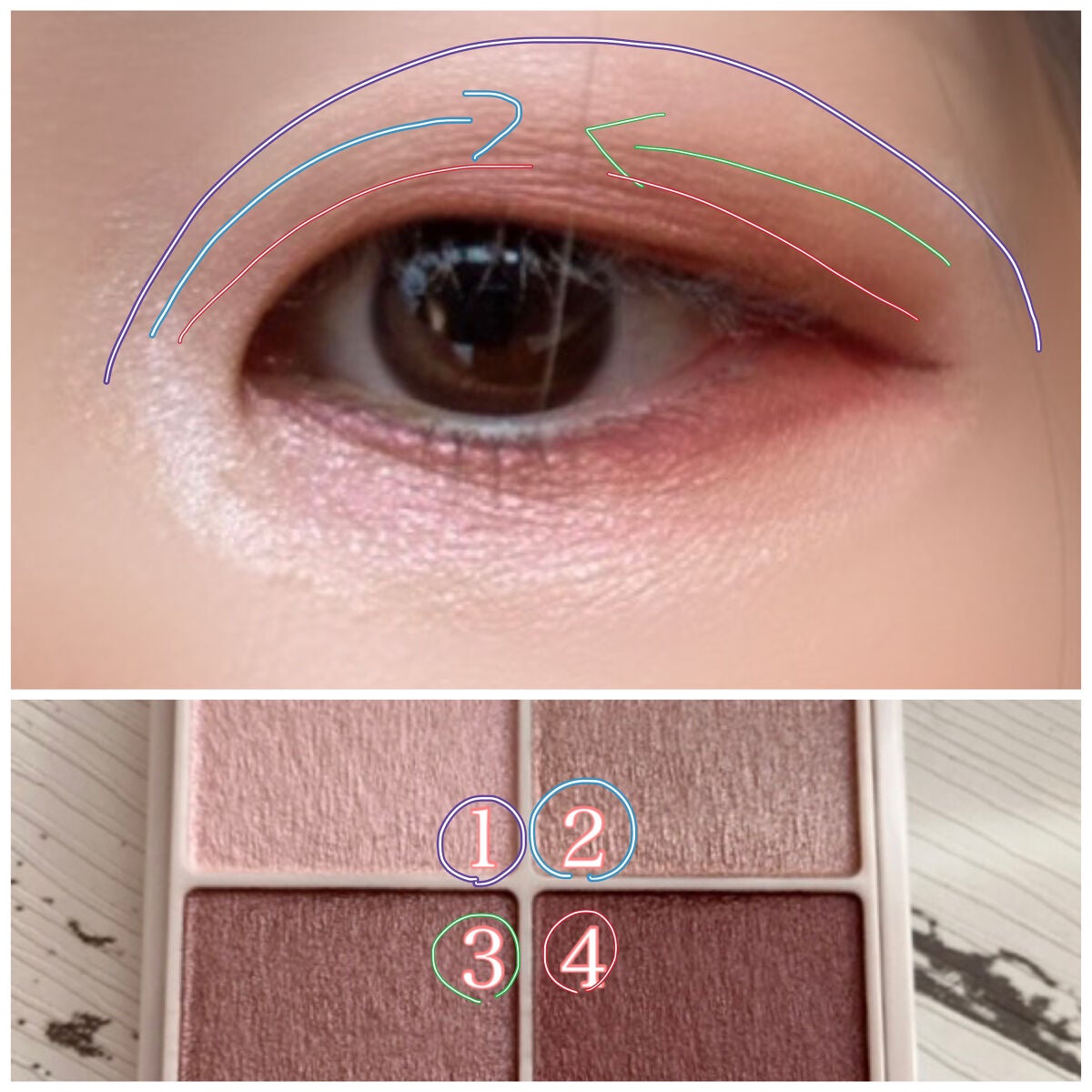 シルキースフレアイズ/キャンメイク/アイシャドウパレットを使ったクチコミ(7枚目)