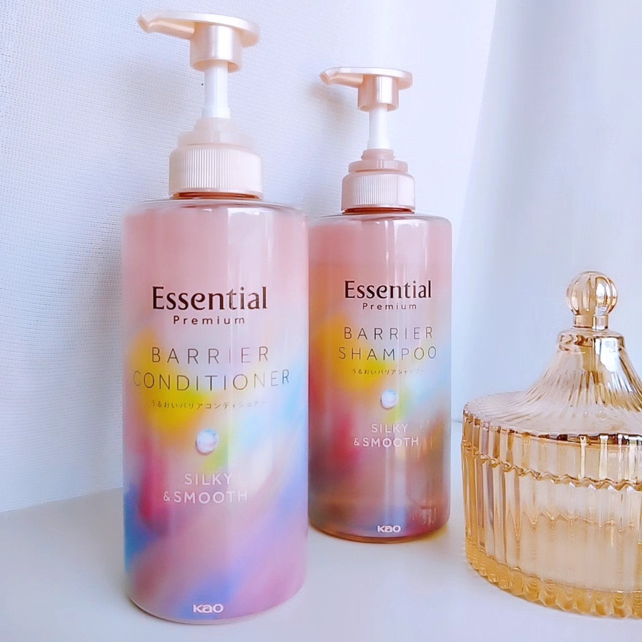 エッセンシャルプレミアム バリアシャンプー・コンディショナー シルキー&スムース/エッセンシャル/市販シャンプーを使ったクチコミ(1枚目)